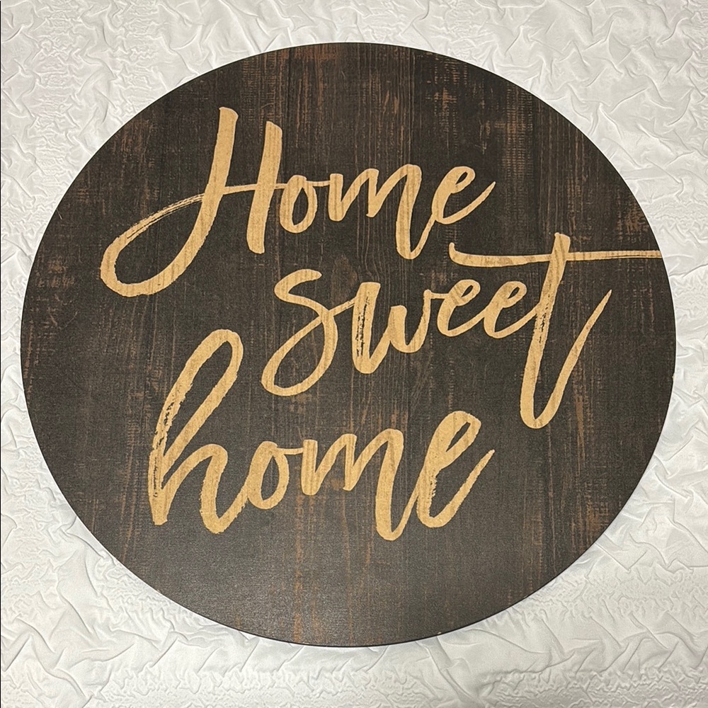 Home Sweet Home Wall Decor - Brown and Tan